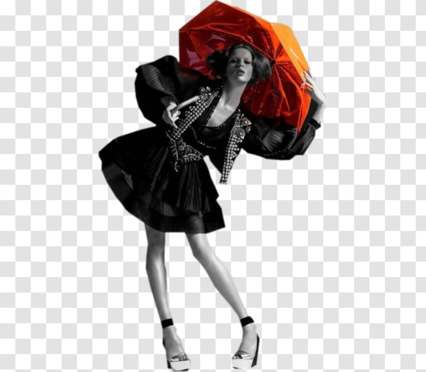 Woman Umbrella Clip Art - Fashion Model Transparent PNG