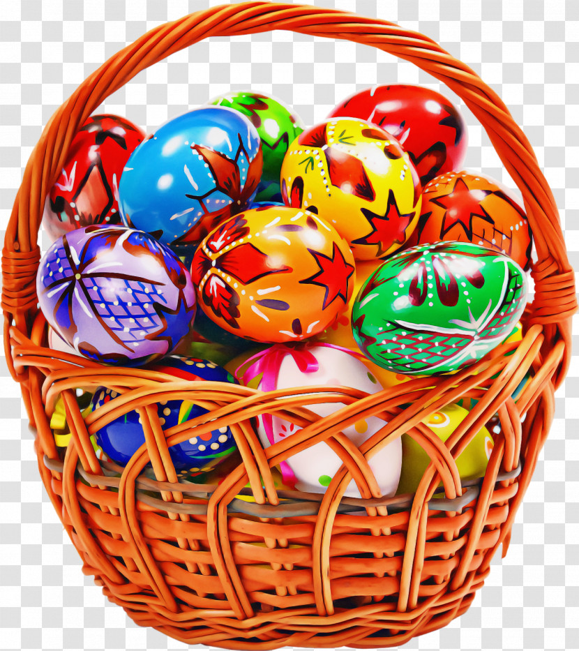 Easter Basket With Eggs Easter Day Basket Transparent PNG