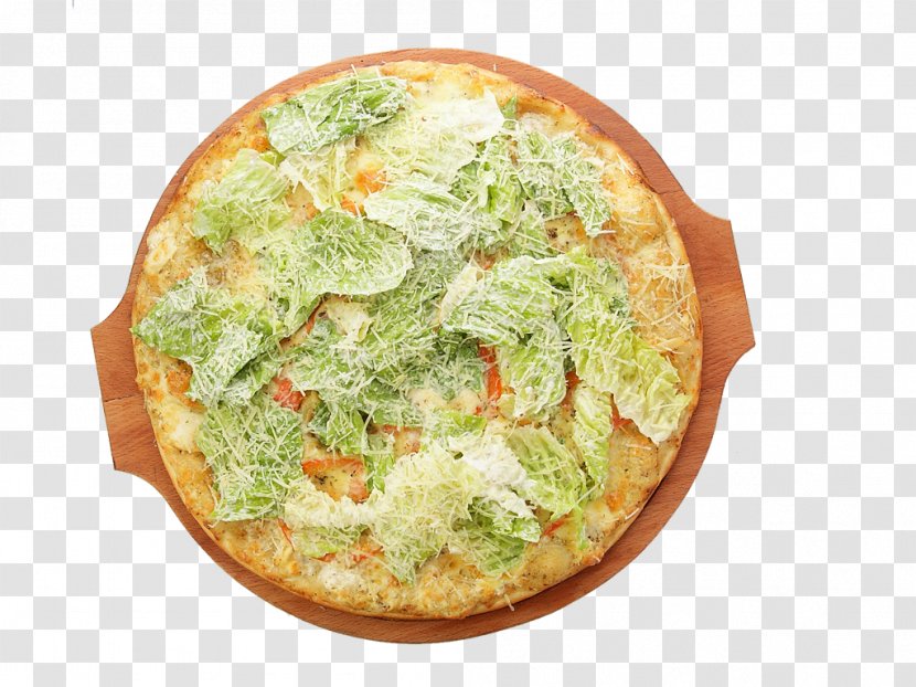 Pizza Caesar Salad Trattoria UNO Vegetarian Cuisine Quiche Transparent PNG
