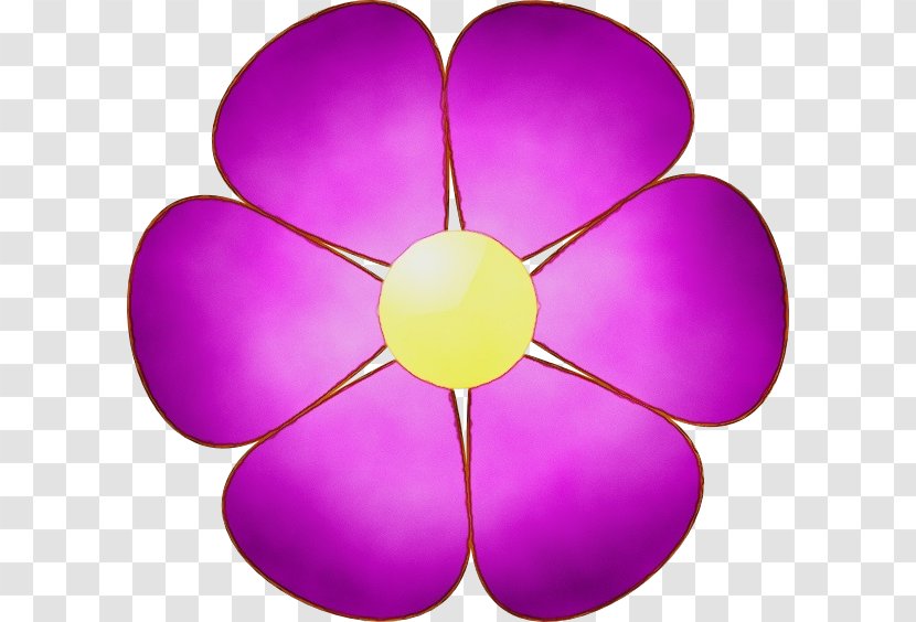Violet Purple Petal Clip Art Magenta - Symmetry Flower Transparent PNG
