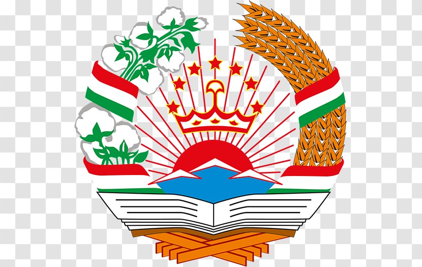 Emblem Of Tajikistan Tajik Soviet Socialist Republic Coat Arms Autonomous - Logo - Krone Emoji Transparent PNG