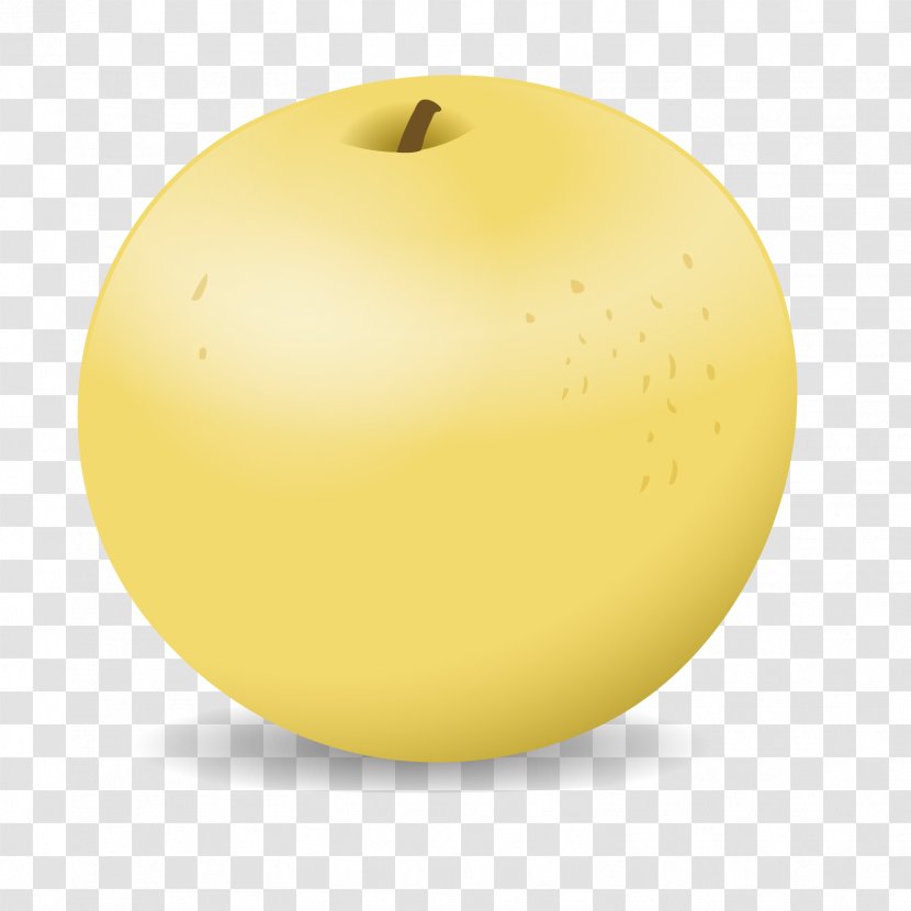 Yellow Lighting Wax Apple - Fruit - Vector White Transparent PNG