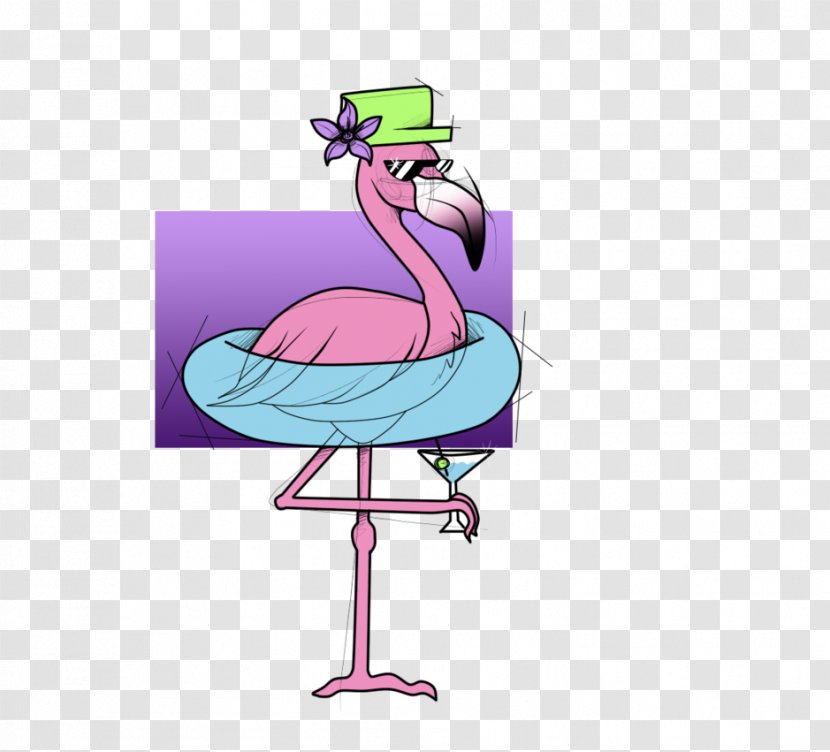 Water Bird Beak Clip Art - Cartoon - Summer Flamingo Transparent PNG