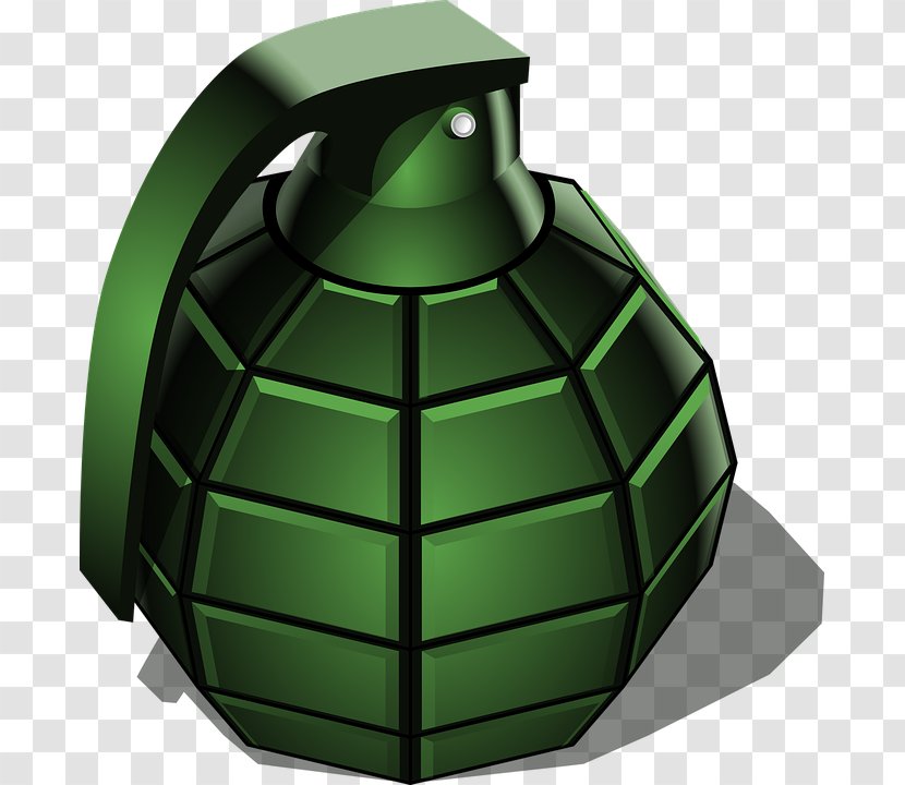 Grenade Weapon Clip Art - Royalty Free - Green Grenades Transparent PNG