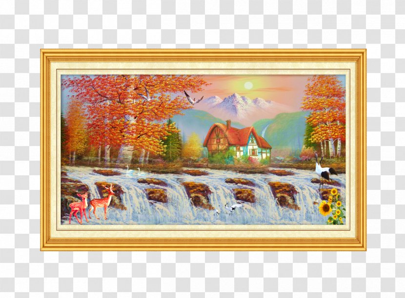 The Art Of Painting Oil Landscape - Watercolor Paint - European Decoration Transparent PNG