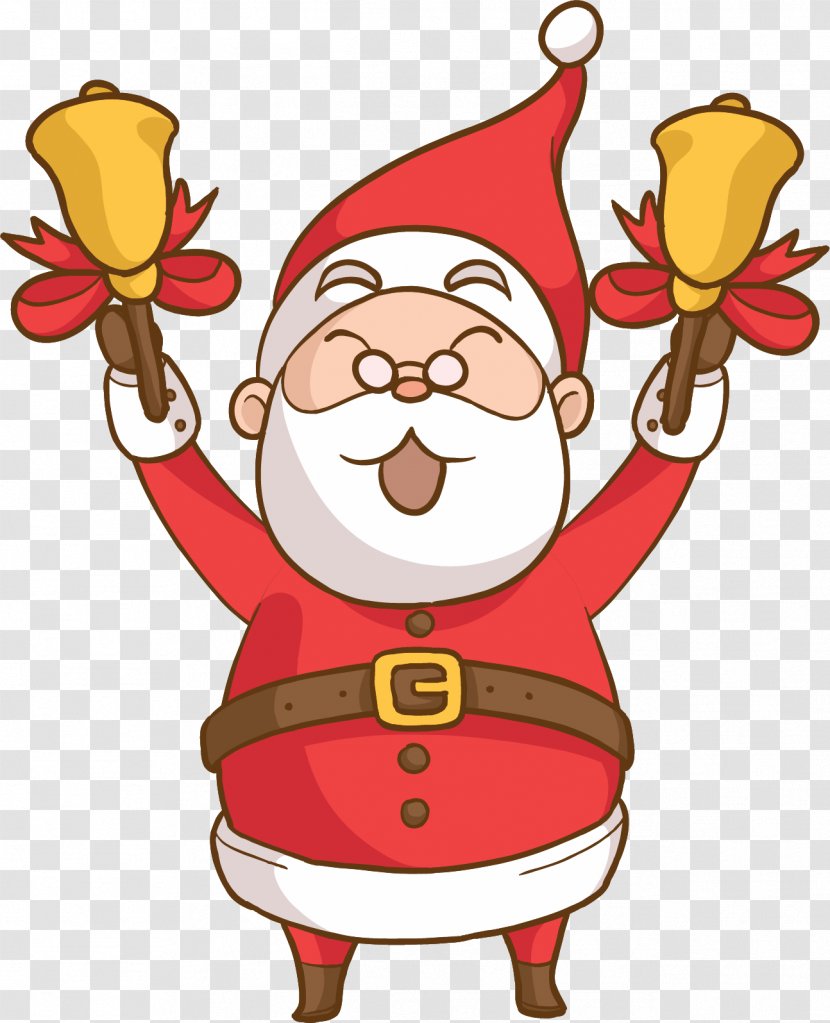 Santa Claus Christmas Day Vector Graphics Illustration Holiday - Food - After Shopping Transparent PNG