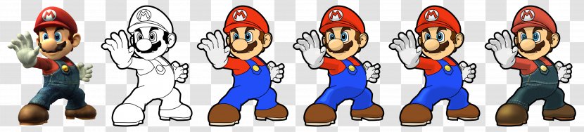 Mario Bros. Super Smash Brawl Luigi Toad - Bros Transparent PNG