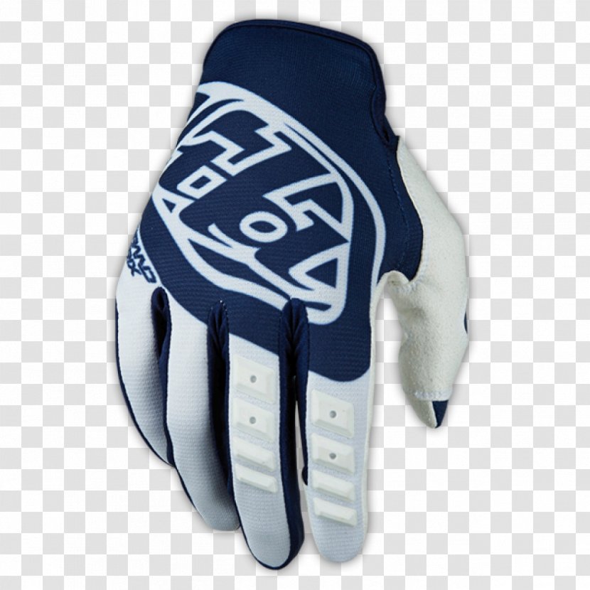 Troy Lee Designs Blue Jersey Glove Cyan - Lacrosse - Motocros Transparent PNG