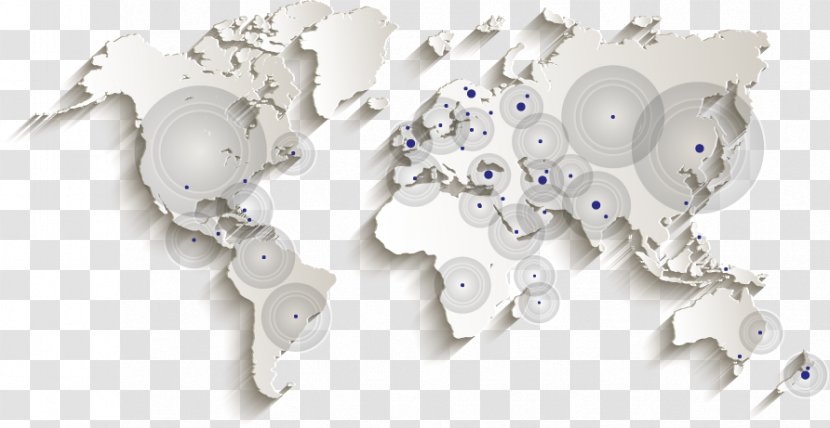 World Map Globe Earth - Body Jewelry - Heat Transparent PNG