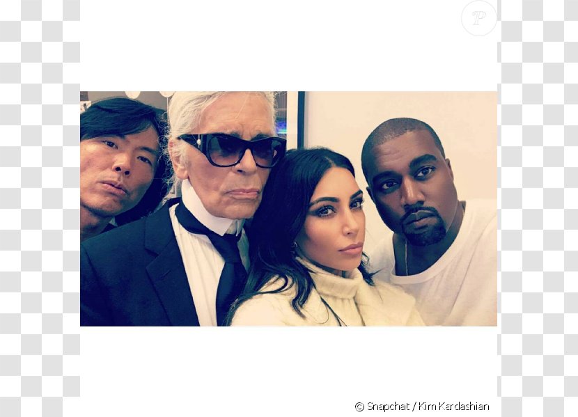 Kim Kardashian Karl Lagerfeld Keeping Up With The Kardashians Kanye West Chanel - Vision Care Transparent PNG