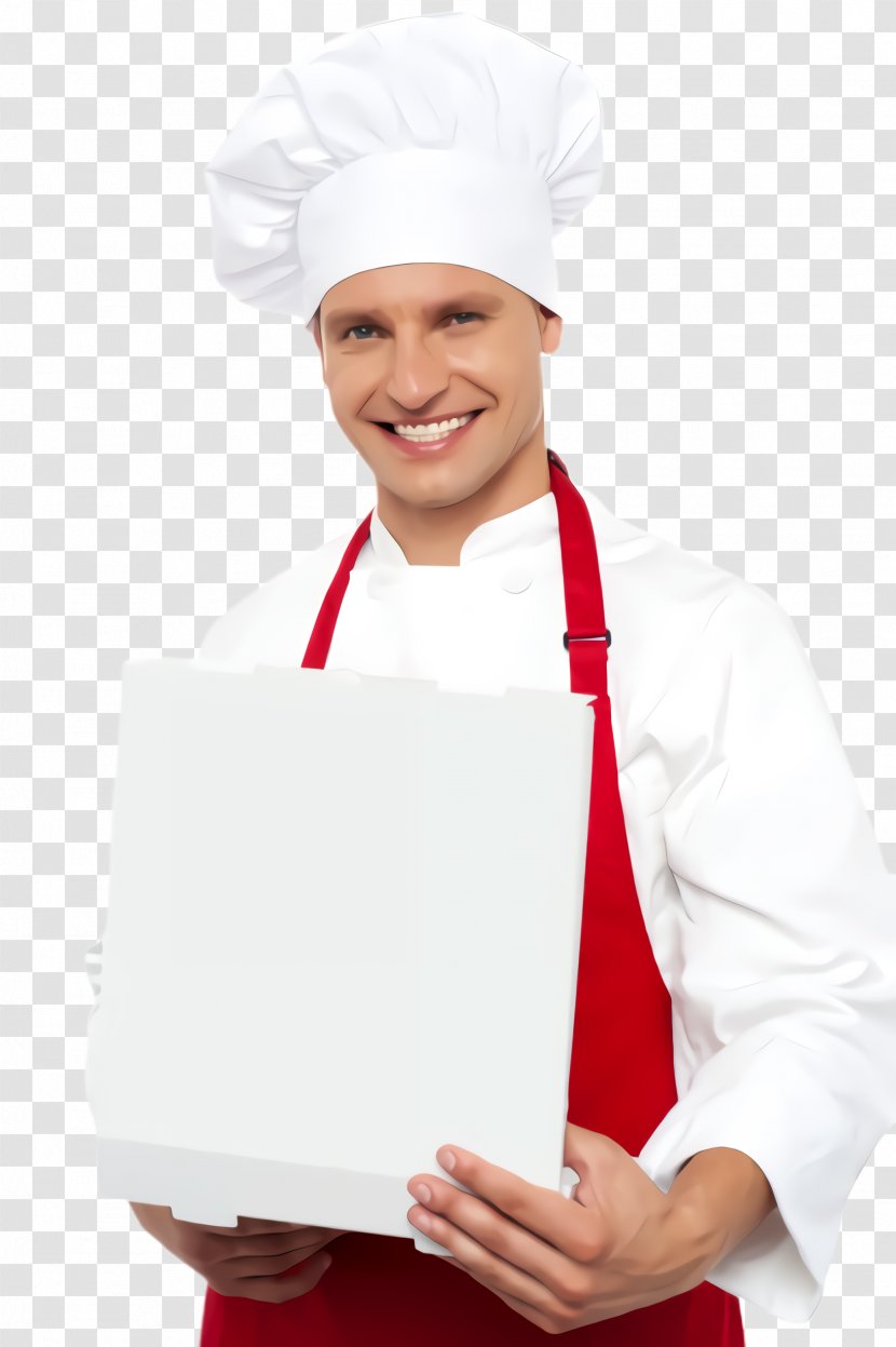 Cook Chef's Uniform Chef Chief White - Smile Apron Transparent PNG