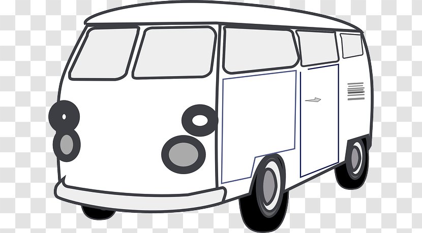 Van Car Volkswagen Type 2 Clip Art - Mode Of Transport Transparent PNG