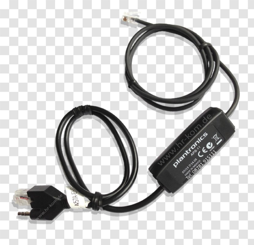 Plantronics APS Headset Serial Cable Electronics - Electronic Device - Bluetooth Transparent PNG