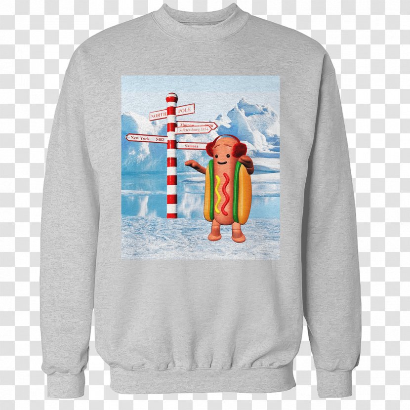 T-shirt Hoodie Sweater Christmas Jumper Sleeve - Longsleeved Tshirt Transparent PNG