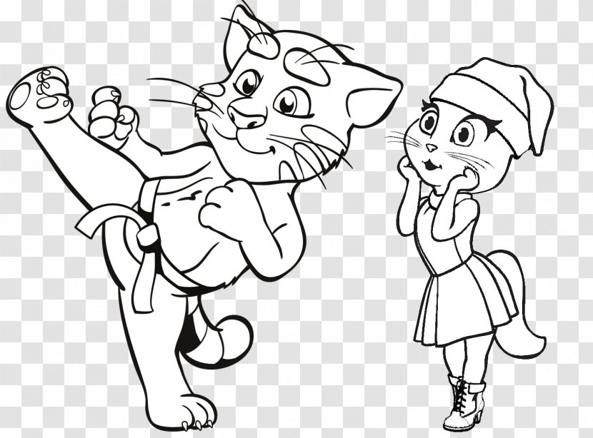Talking Angela Line Art Drawing Tom And Friends Coloring Book - Watercolor - Painting Transparent PNG