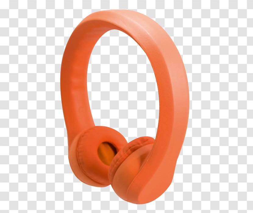 Audio Headphones Body Jewellery - Orange - Headset Transparent PNG