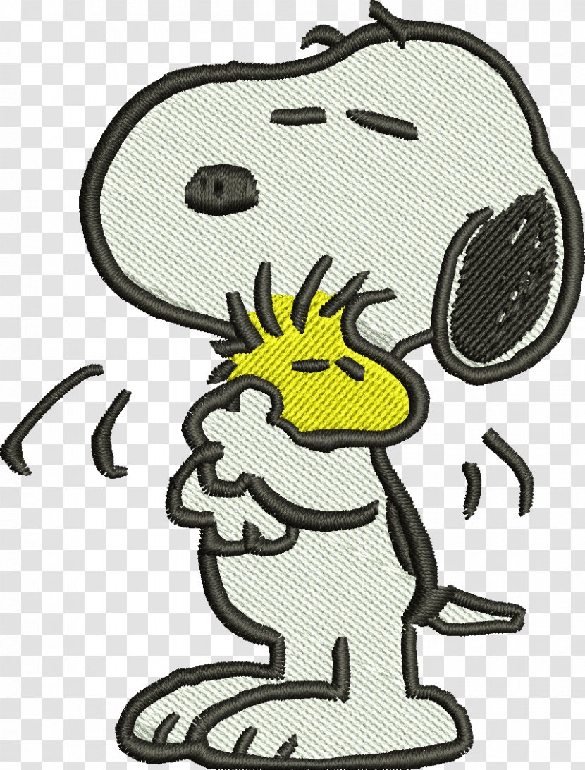 Snoopy Woodstock Charlie Brown Peanuts Embroidered Patch - Artwork - Parche Transparent PNG