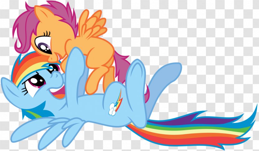 Rainbow Dash Scootaloo My Little Pony - Watercolor - Layer Flyer Transparent PNG