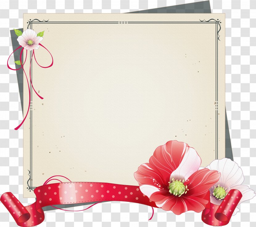 Flower Illustration - Peach - Gift Card Transparent PNG