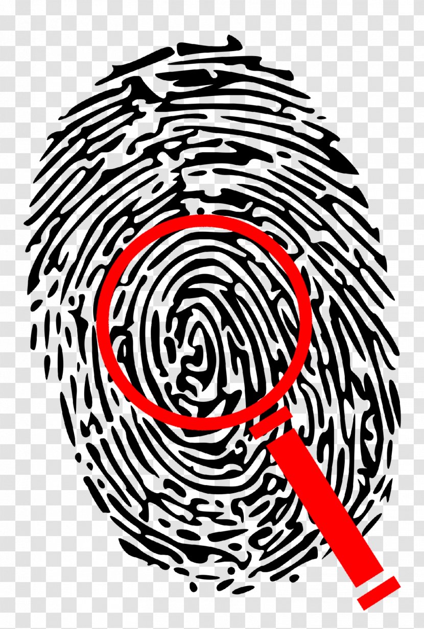 Fingerprint - Device - Blackandwhite Spiral Transparent PNG