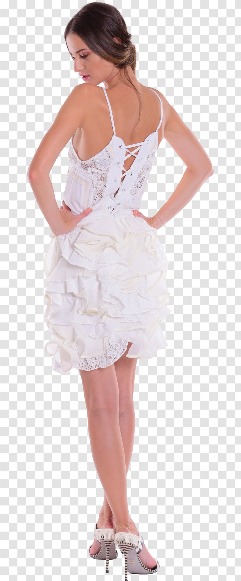 Chelsea White Wedding Dress Clothing Cocktail - Flower - Gauze Transparent PNG