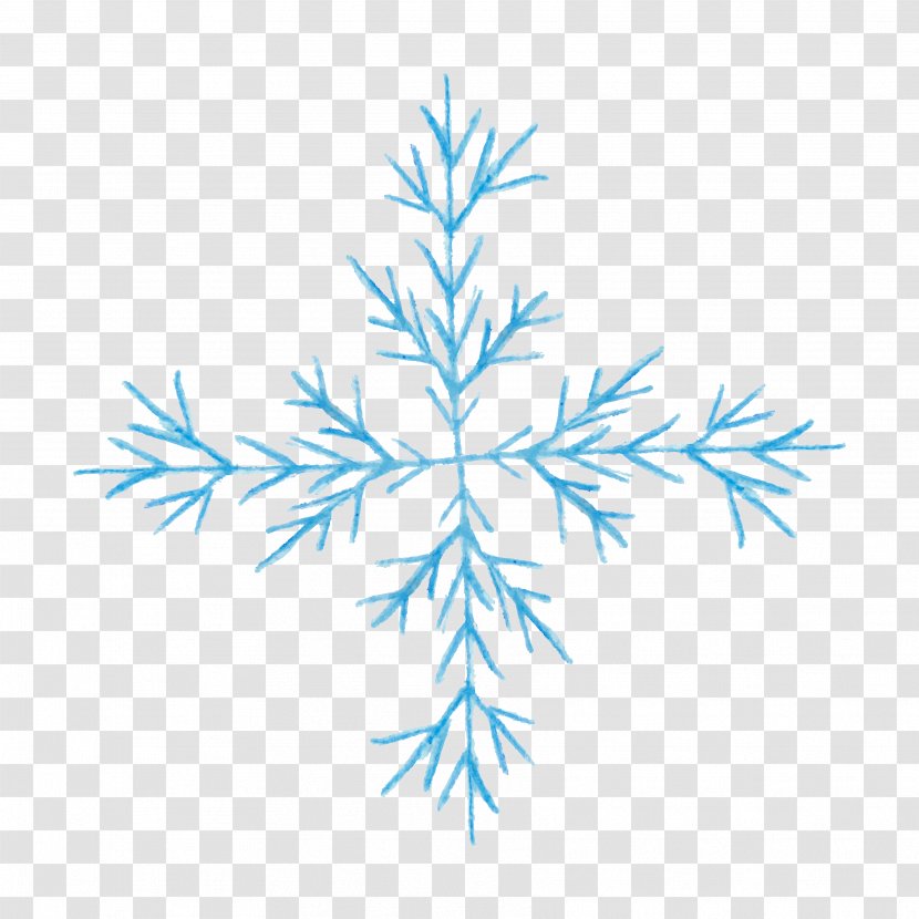 Snowflake Blue Clip Art - Symmetry - Light Decorative Pattern Transparent PNG