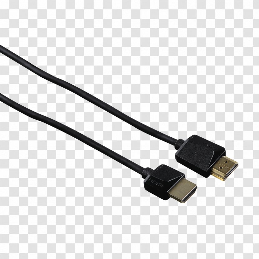 Kabel HDMI Hama Electrical Cable Connector Ethernet - Plug Transparent PNG