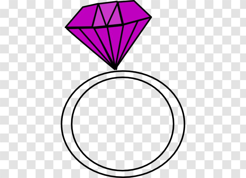 Wedding Ring Engagement Free Clip Art - Pink - Purple Diamond Cliparts Transparent PNG