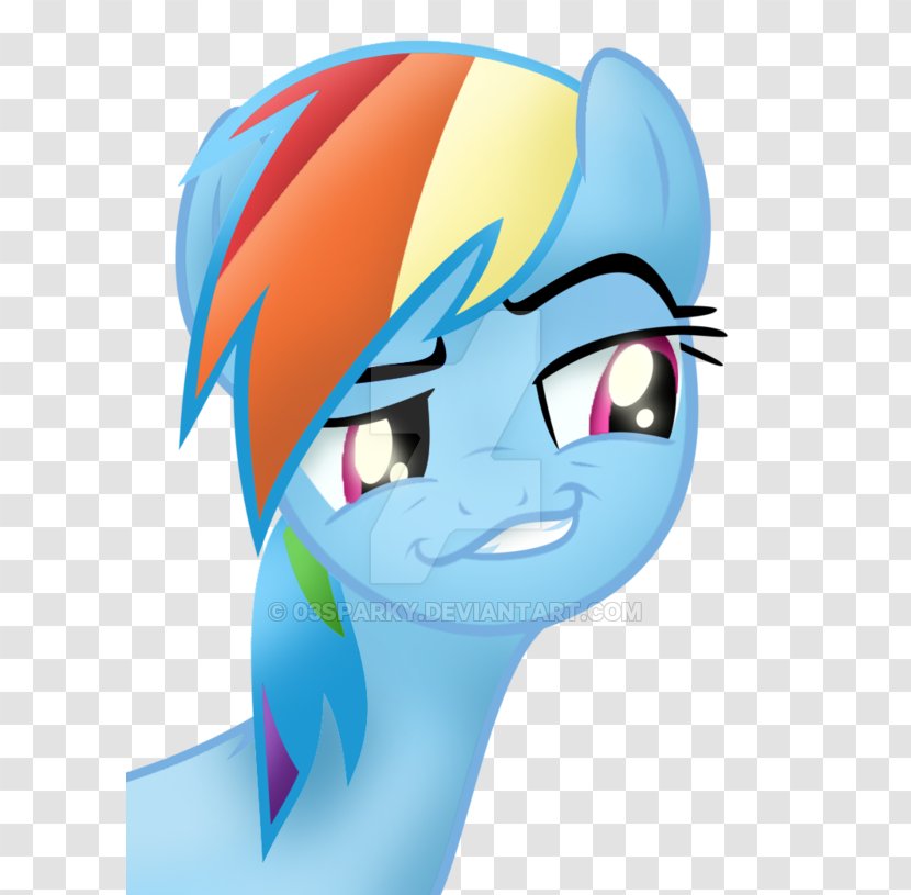 Rainbow Dash Twilight Sparkle Pinkie Pie Applejack Pony - Blue - Face Transparent PNG
