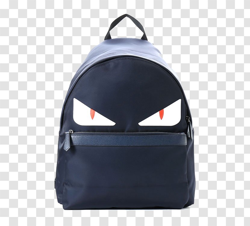 Fendi Backpack Nylon Bag Fashion - Luxury Goods - Dark Blue Shoulder Little Devil Transparent PNG