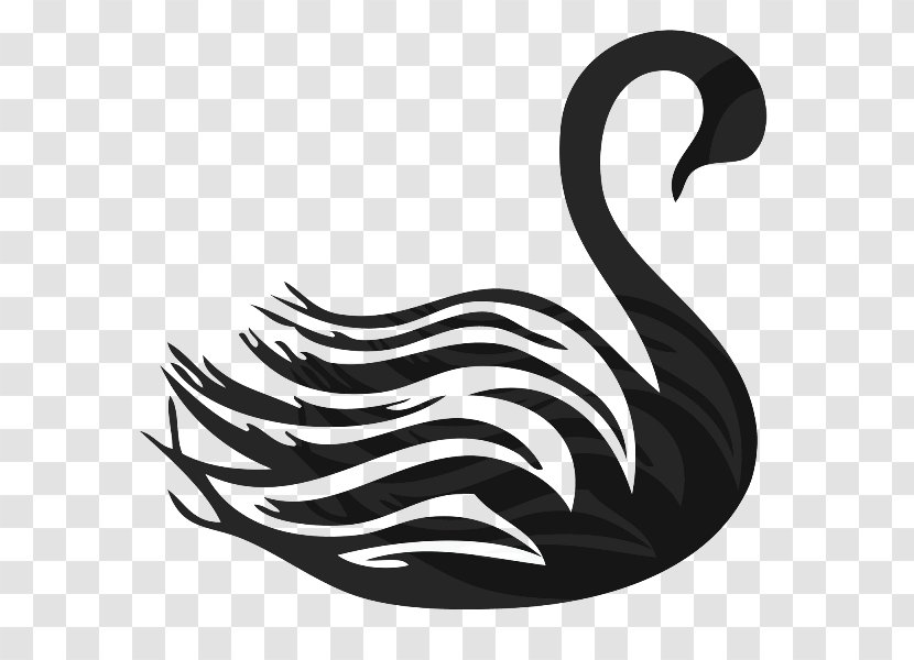 Black Swan Regina Mills Bird Hook Sticker - Feather Transparent PNG