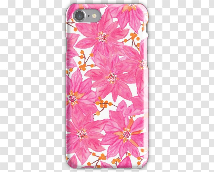 IPhone 8 Petal Pink Floral Design - Flower Transparent PNG