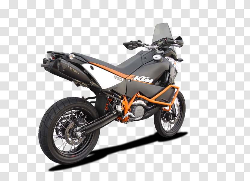 KTM 990 Adventure Motorcycle 950 Exhaust System - Vehicle Transparent PNG