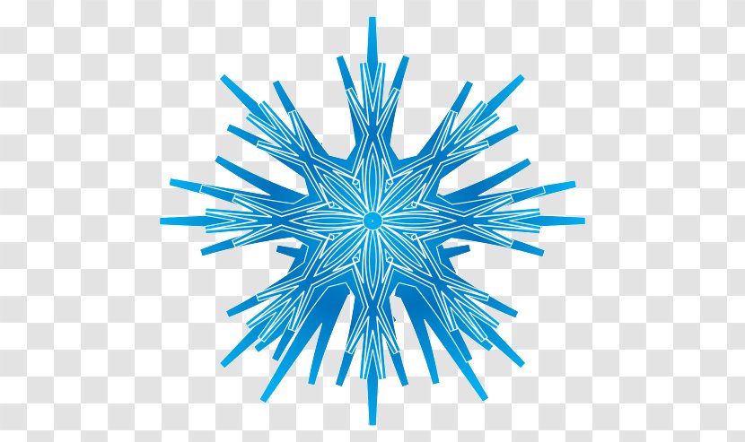 Snowflake Symmetry - Computer Graphics - Blue Transparent PNG