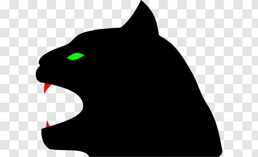 Black Cat Panther Kitten Clip Art - Communication - Dangerous Cliparts Transparent PNG