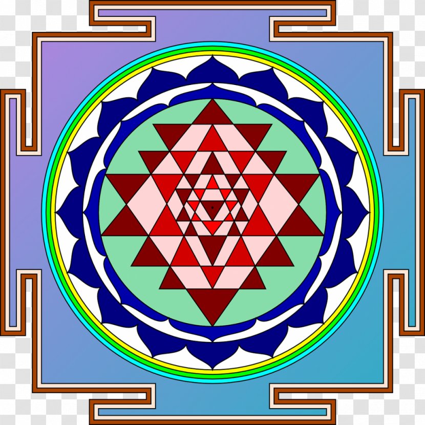 Sri Yantra Chakra Symbol - Shri Vidya Transparent PNG