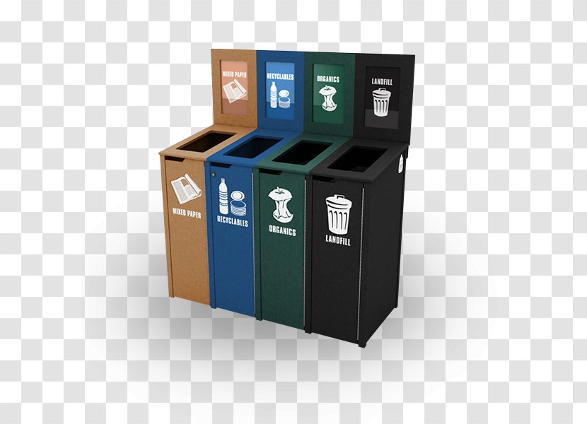 Recycling Bin Rubbish Bins & Waste Paper Baskets Tin Can - Recycle Transparent PNG