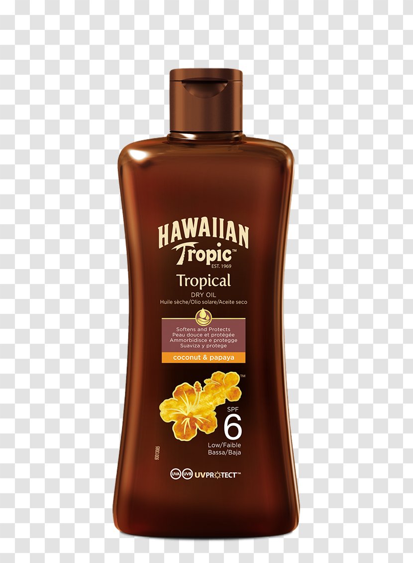 Sunscreen Lotion Hawaiian Tropic Sun Tanning Factor De Protección Solar - Oil Transparent PNG