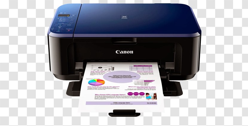 Multi-function Printer Canon Inkjet Printing - Color Transparent PNG