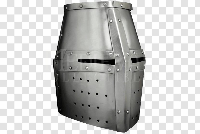 Great Helm Crusades Helmet Knight Middle Ages - Society For Creative Anachronism Transparent PNG