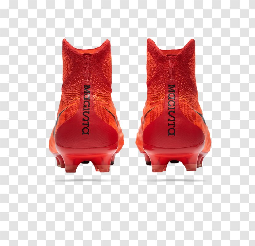 Football Boot Shoe Cleat Nike - Orange Transparent PNG