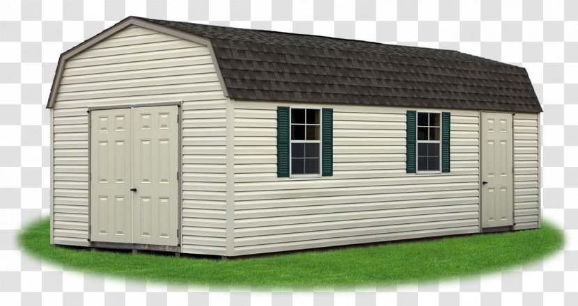 Shed House Property Cottage Garage - Siding - Gambrel Roof Transparent PNG