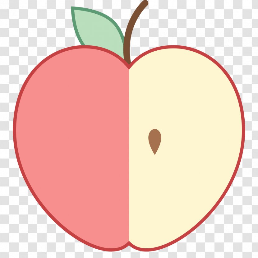 Apple - Heart - Cut Transparent PNG