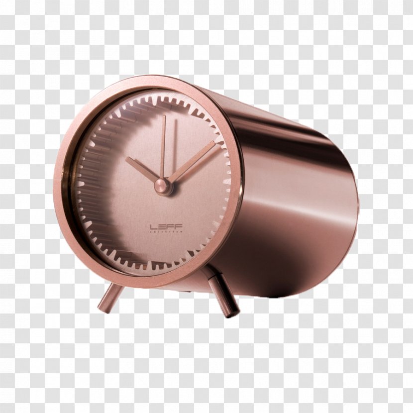 Clock Tube LEFF Amsterdam Brass - Piet Hein Eek - Golden Alarm Transparent PNG