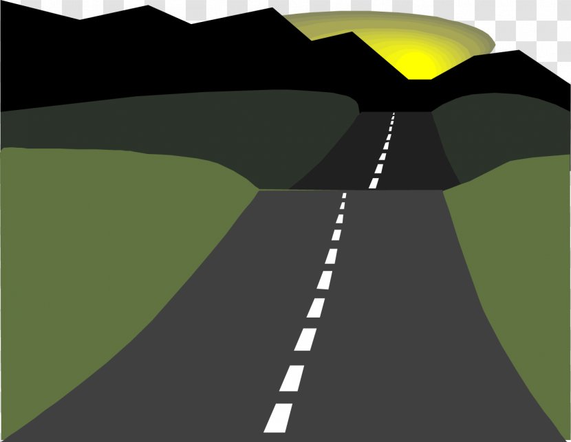 Vector Painted Road - Highway - Yellow Transparent PNG