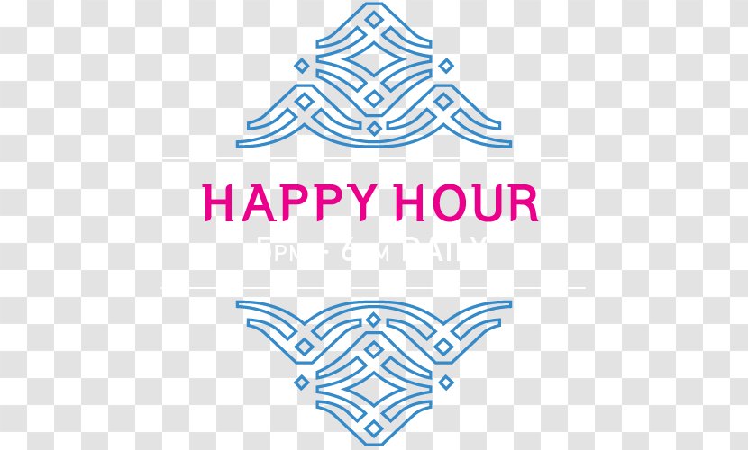 Graphic Design Logo Blue - Symmetry - Happy Hour Transparent PNG