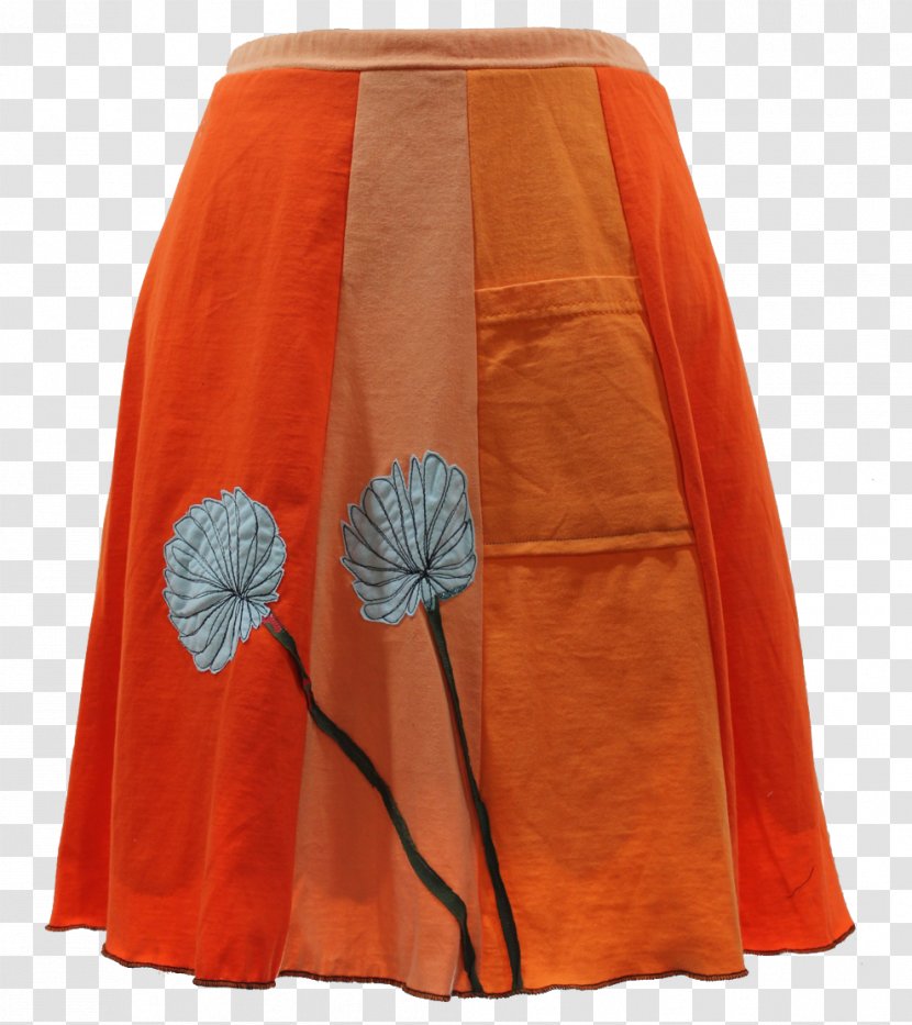 Velvet Skirt - Orange - Sardine Transparent PNG
