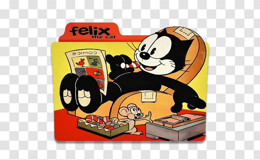 Felix The Cat Cartoon - Flower Transparent PNG