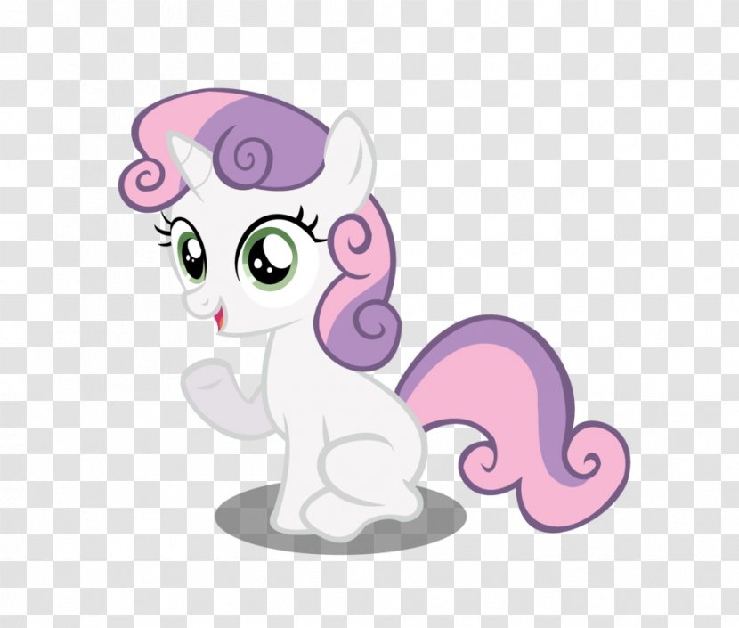 My Little Pony Sweetie Belle Cat Rarity - Watercolor Transparent PNG
