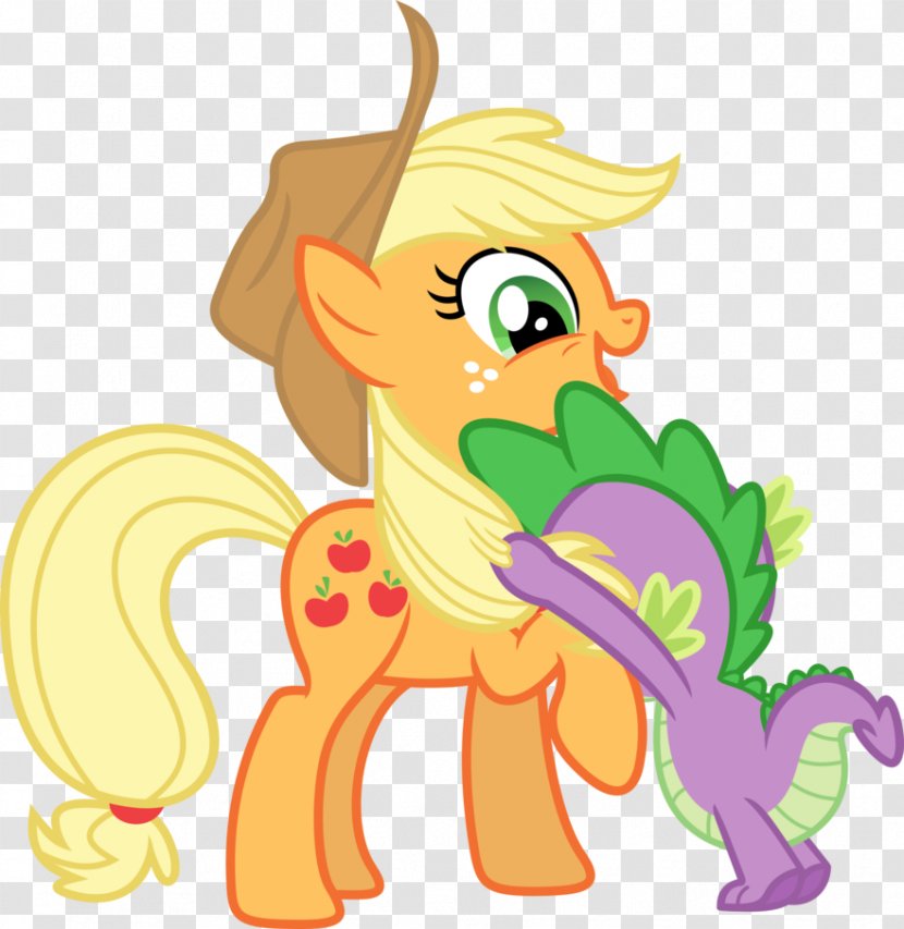 Applejack Spike Pony Horse Love - My Little The Movie Transparent PNG